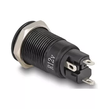 Interruptor pulsador DELOCK 22014, 12 mm, 12 V