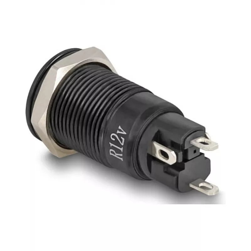Interruptor pulsador DELOCK 22014, 12 mm, 12 V