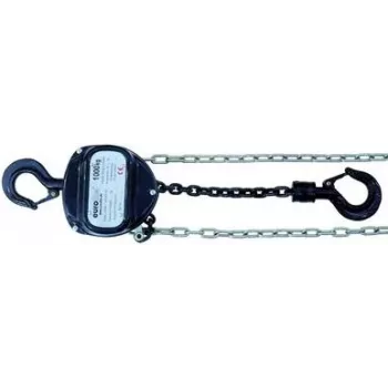 Polipasto de cadena EUROLITE 10 m de altura de elevación 1,0 t de capacidad, modelo 58000115, negro