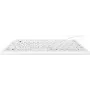 Teclado GETT InduProof Smart Compact USB (US/EU) Silicona IP68 desinfectable resistente al agua Blanco 86 botones (KG20231)