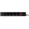 Tracer PowerGear negro 5 tomas AC 1,5 m 2300 W