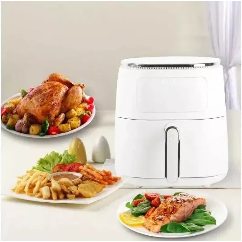 Freidora de aire Elle EKAFP501WHEU 5 L, blanca — electrodoméstico de sobremesa compacto para freír sin aceite