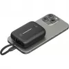 Batería externa portátil Goobay 10.000 mAh con cable USB-C integrado – 20 W compacta para llevar (76251)