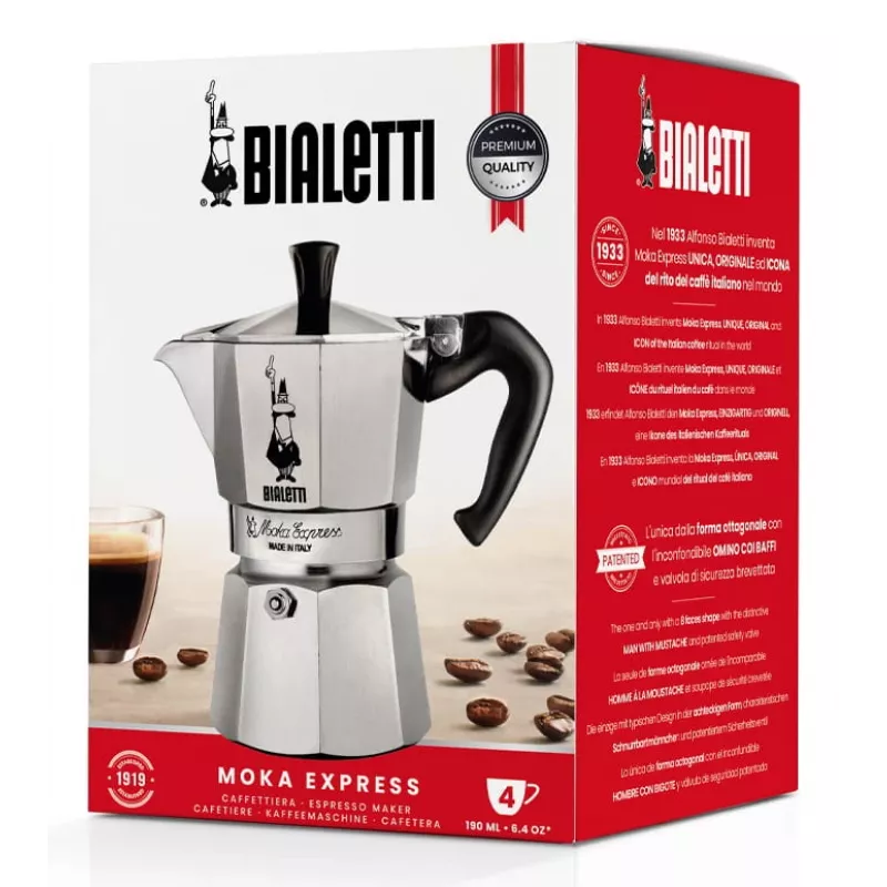 Bialetti Moka Express Cafetera moka 0,23 L Aluminio