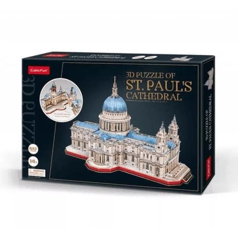 Puzle 3D CubicFun St. Paul’s Cathedral modelo 306-20270 — kit de réplica arquitectónica