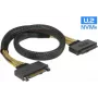 Cable SAS DeLOCK 85738 0,5 m 4 Gbit/s Negro