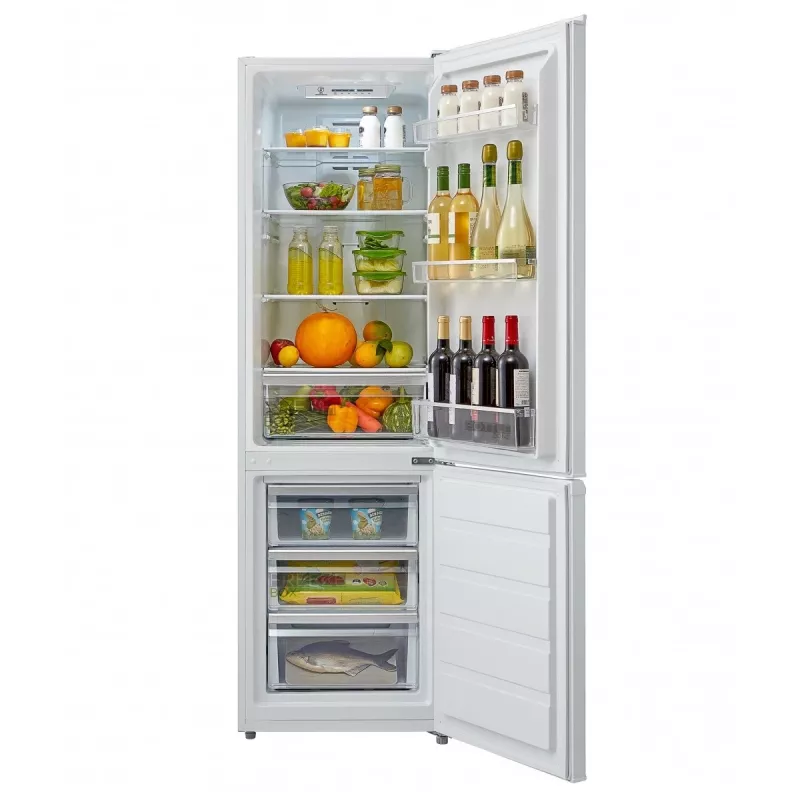 Frigorífico combi independiente Midea MDRB380FGE01A, 270 L, No Frost, 180 cm, 41 dB, clase de eficiencia energética E, blanco