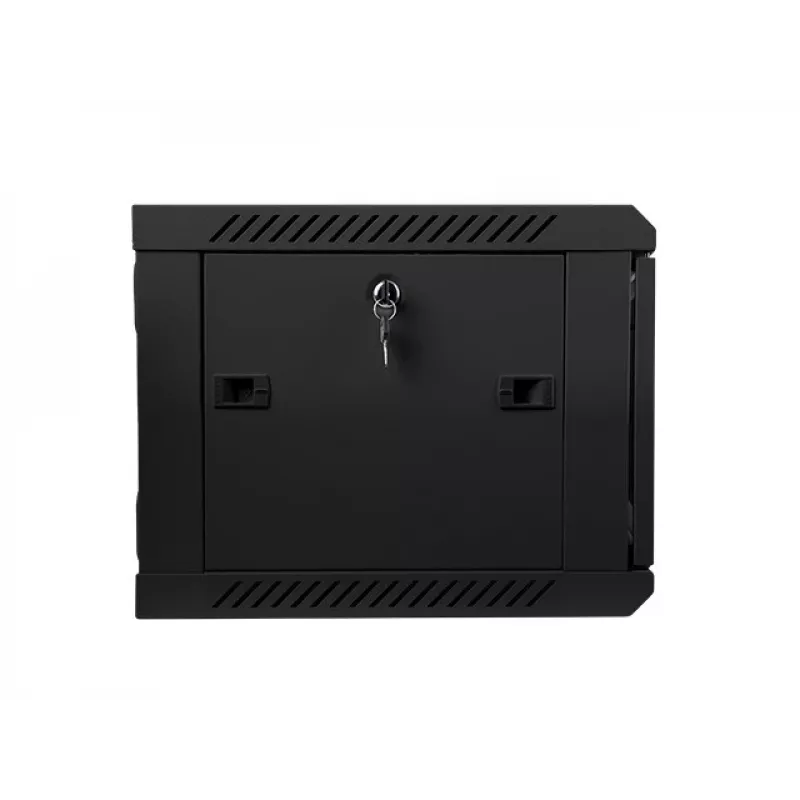 Lanberg WF01-6406-10B armario rack mural de 19 pulgadas, 6U, 600x450x368 mm, puerta de cristal, 60 kg, negro