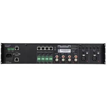 Amplificador de audio AUDAC MTX48 uso doméstico negro 80 dB SNR 20-20000 Hz