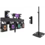 Set de iluminación LED EUROLITE KLS Scan Pro Next Compact con soporte de altavoz negro BPS-3