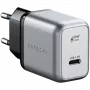 Cargador para dispositivos móviles Satechi ST-UC30WCM-EU — cargador universal de CA para interior con 1× USB-C, Negro/Plateado