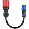 go-e set de adaptadores Gemini flex 22 kW. Color del cable: negro, formato conector 1: recto, formato conector 2: recto. Corriente máxima de funcionamiento (trifá