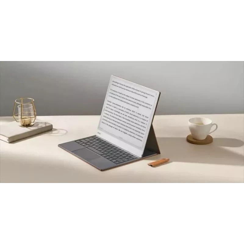 Funda con teclado para Onyx Boox Note Max y Tab X C — funda protectora marrón con teclado integrado