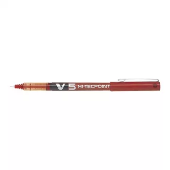Pilot V5 Hi-Tecpoint BX-V5-R Rotulador, 0,5 mm, Rojo