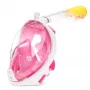 Máscara de snorkel de visión completa Free Breath M2068G S/M — rosa, antivaho, visión panorámica