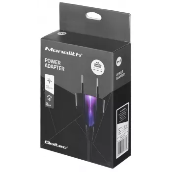 Cargador móvil QOLTEC 51773, 42W, 14V 3A, entrada 220–240V 50/60Hz, negro, cable 1,19m
