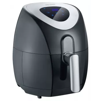 Severin 2430 Single 3,2 L Independiente 1500 W Freidora de aire Negro, Acero inoxidable