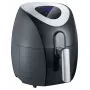 Severin 2430 Single 3,2 L Independiente 1500 W Freidora de aire Negro, Acero inoxidable