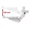 Soporte de teclado MACLEAN MC-156 W — bandeja regulable bajo mesa, carga máx. 5 kg
