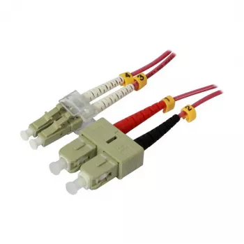 Cable de red de fibra óptica 2 fibras 2m LC-SC - 50/125um - OM4 - AD=2mm - Synergy 21