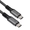 Cable USB-C a USB-C Thunderbolt 3 Akyga AK-USB-34, 40 Gbit/s, 100 W, 1,5 m, negro