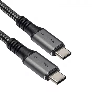 Cable USB-C a USB-C Thunderbolt 3 Akyga AK-USB-34, 40 Gbit/s, 100 W, 1,5 m, negro