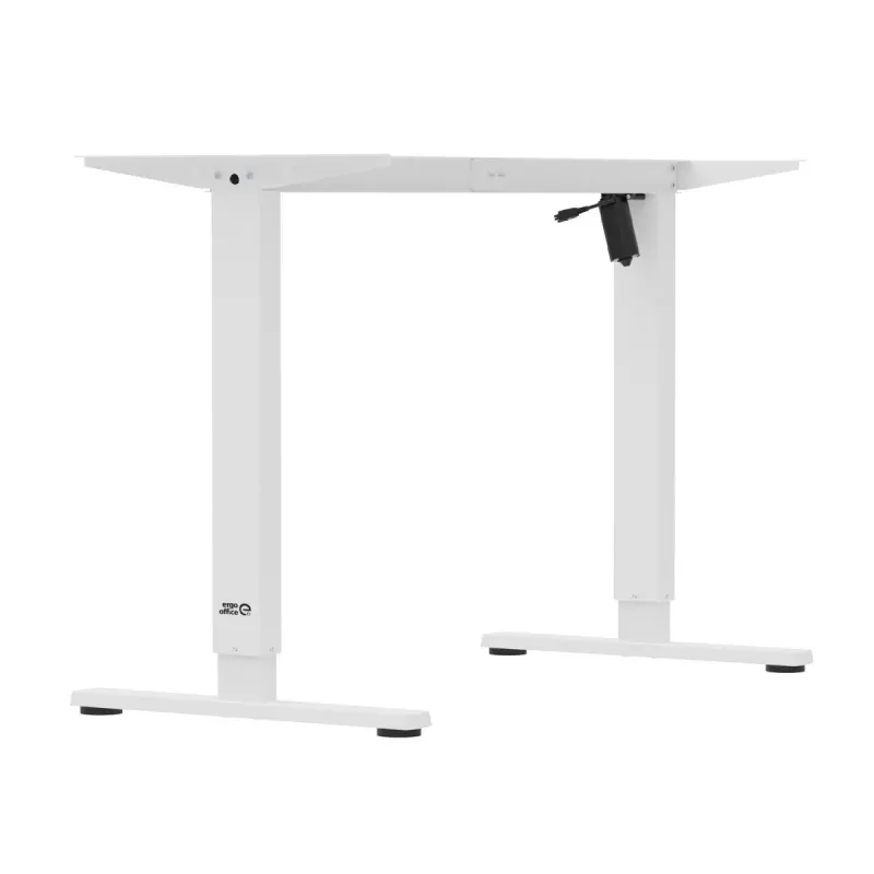 Escritorio con regulación eléctrica de altura ergo office ER-400 W — altura máx. 1160 mm, carga máx. 80 kg
