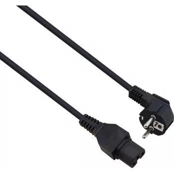 Cable de alimentación Helos 262773 negro 1,8 m CEE7/7 conector hembra C15