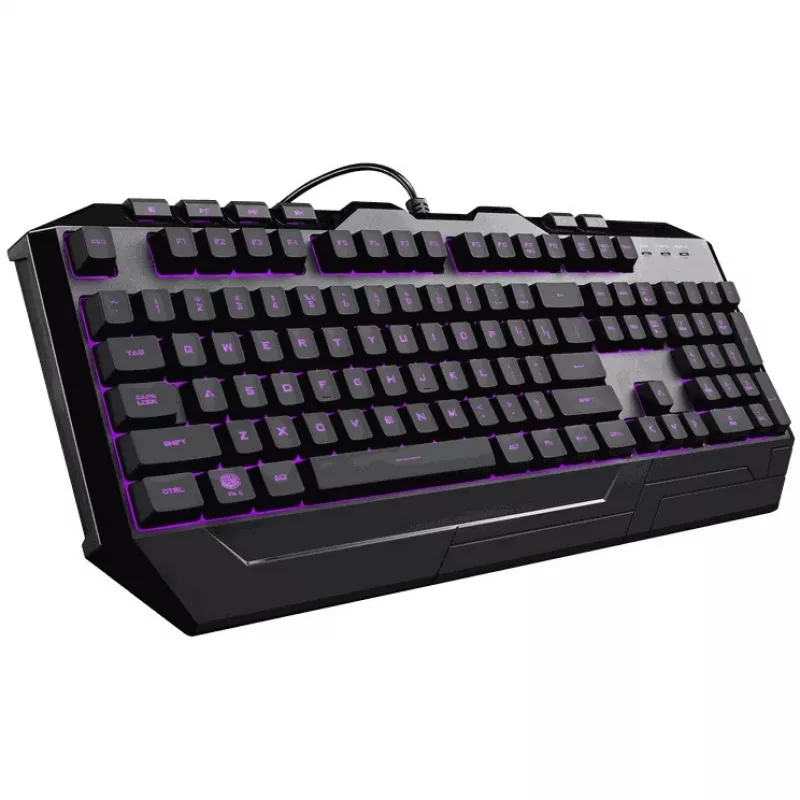 YY Cooler Master Teclado gamer de sobremesa Devastator 3 [DE] negro mono RGB versión revisada