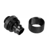 Conector de compresión Bitspower G1/4 pulgadas rosca macho a 16/11 mm Recto — negro mate