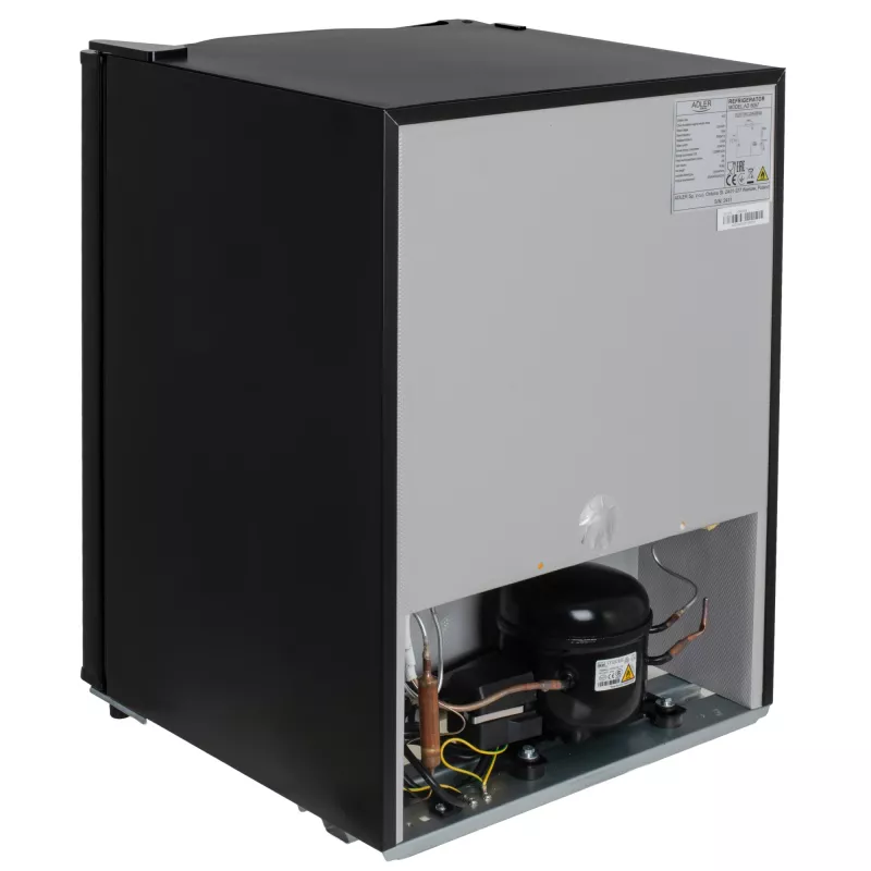 Adler frigorífico | AD 8097 | Clase de eficiencia energética E | Independiente | Frigorífico | Altura 63,2 cm | Capacidad neta del frigorífico 58 l | 39 dB | Negro