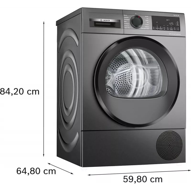 Secadora con bomba de calor Bosch WQG245DXSN 9 kg