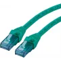 ROLINE - Cable de parcheo - RJ-45 (M) a RJ-45 (M) - 2 m - UTP - CAT 6a - Libre de halógenos, moldeado, trenzado - Verde (21.15.2732)