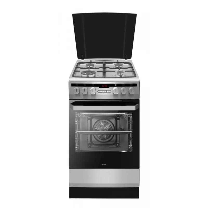Cocina independiente AMICA 58GEH3.31HZpTaDA(Xx) Pizza Wok, clase de eficiencia energética A