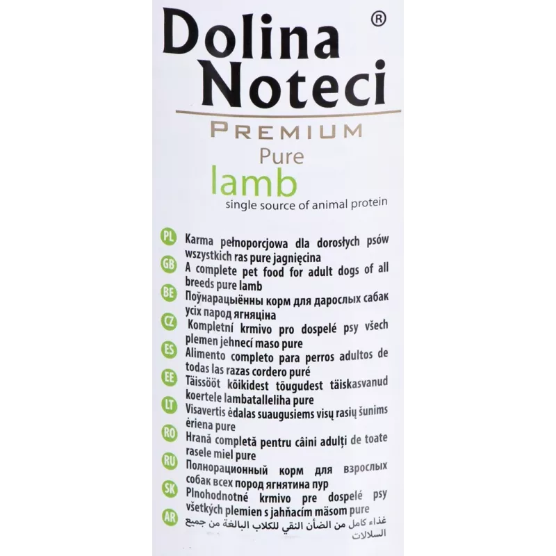 Dolina Noteci Premium cordero puro - alimento húmedo para perros - 400g