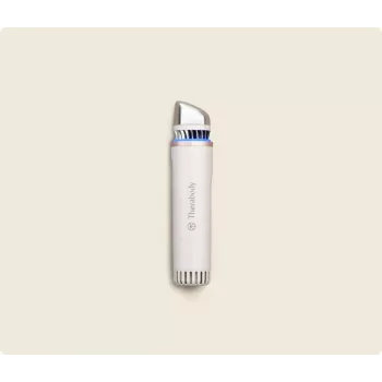 Therabody TheraFace Depuffing Wand dispositivo de cuidado facial con tratamiento frío y calor, blanco