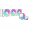 Refrigeración líquida todo en uno DeepCool LE360 WH V2 12 cm Blanco — radiador de 360 mm, 3 ventiladores de 120 mm, compatibilidad LGA 1851