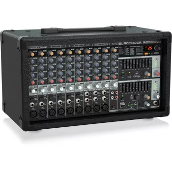 Mezclador de audio Behringer PMP2000D 14 canales 2000W negro
