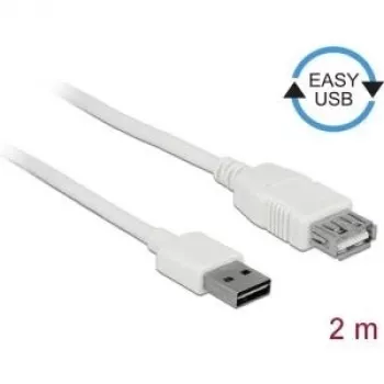 Cable USB DeLOCK 85200 USB 2.0 2 m blanco