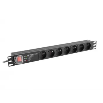 Unidad de distribución de energía PDU Lanberg PDU-PRO-07E-0200-BK