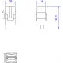 Conector Keystone HDMI Bachmann 918.0411 — módulo HDMI 2.0 para placas de pared Keystone y patch panels