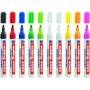 Rotulador de tiza Edding 4095 negro azul verde naranja rosa rojo blanco amarillo 10 uds.