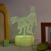 Lámpara LED de mesa MANTA SNL117RGB decoración de luz RGB 3D dinosaurio