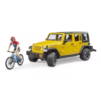 Vehículo de juguete Jeep BRUDER 02543 para temática de mountain bike y ciclistas, ABS, multicolor, a partir de 4 años