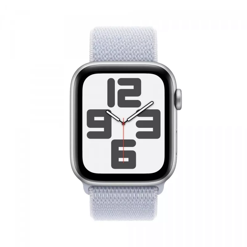 Watch SE GPS + Cellular 44 mm Caja de aluminio plata con Sport Loop Blue Cloud
