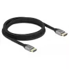 Delock cable HDMI Ultra High Speed 48 Gbit/s 8K 60 Hz gris 2 m certificado