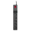 LESTAR ZX 510 G-A K.:CZ 5,0M protección contra sobretensiones negro 5 salidas AC 230 V 5 m