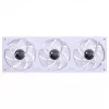 Kit de ventiladores para radiador 360mm ARGB PWM Jonsbo ZB-360 blanco — 3 ventiladores PWM ARGB de 120mm para radiadores de refrigeración líquida