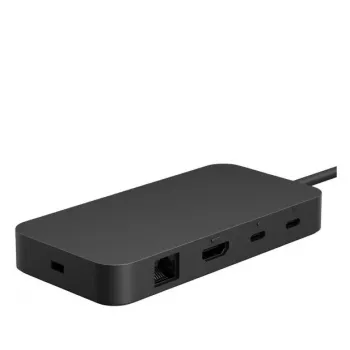 Microsoft Surface USB4 Dock con cable negro conectividad USB4 1000 Mbit/s
