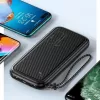 Batería externa portátil USAMS PB56 10000 mAh 2x USB / USB-C / MicroUSB carga rápida